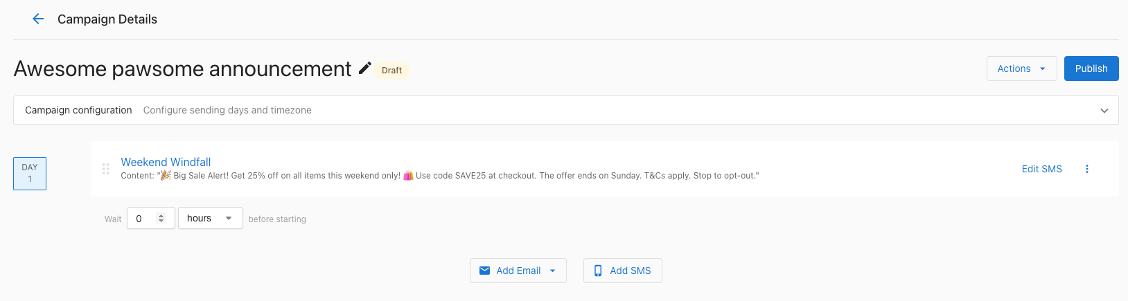 Audience selection interface