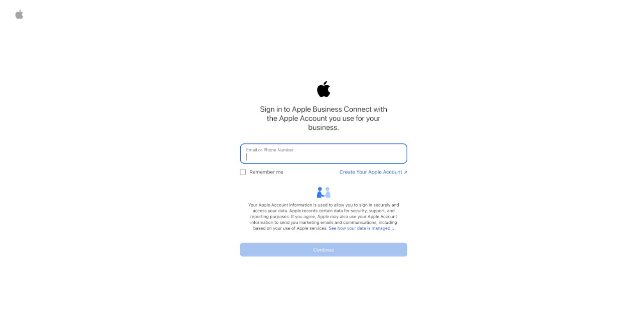Apple Business Sign In