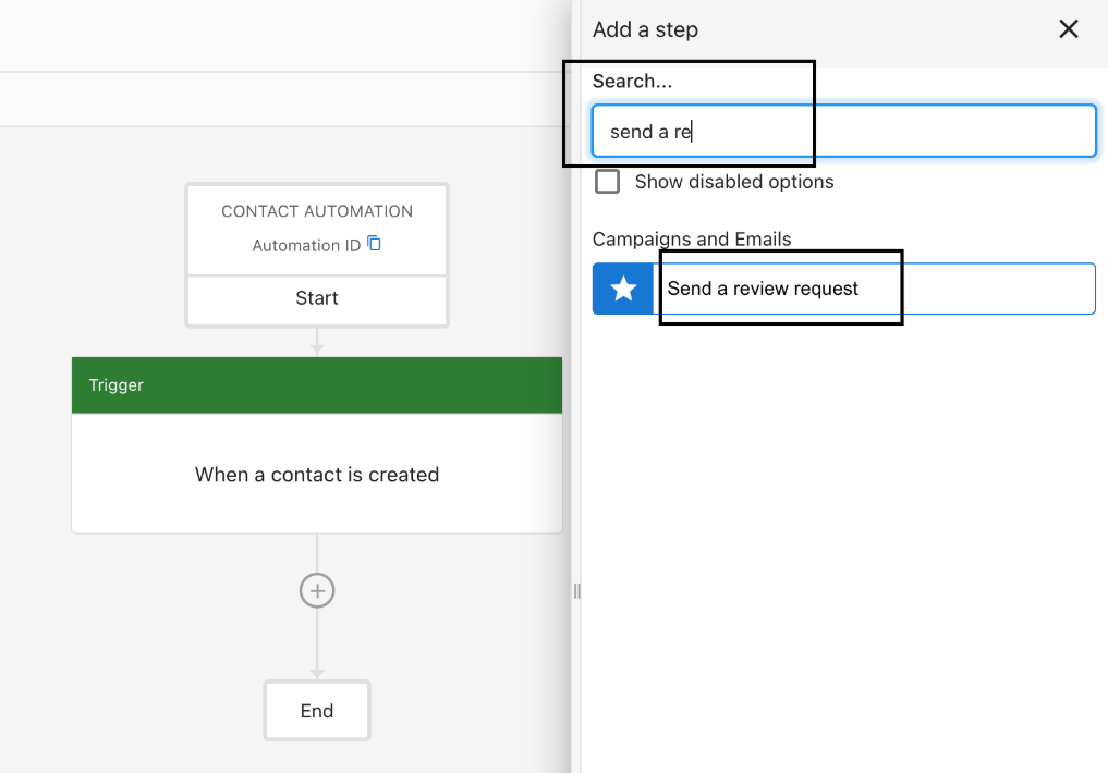 Review Request Step 2