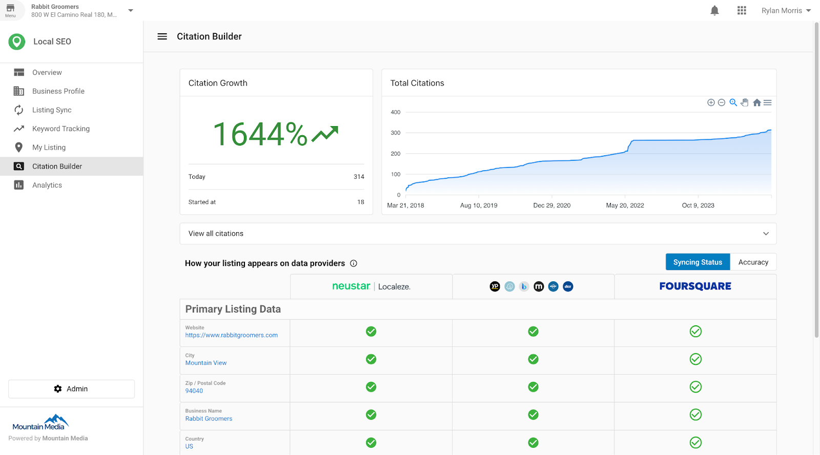 How data flows through Citation Builder