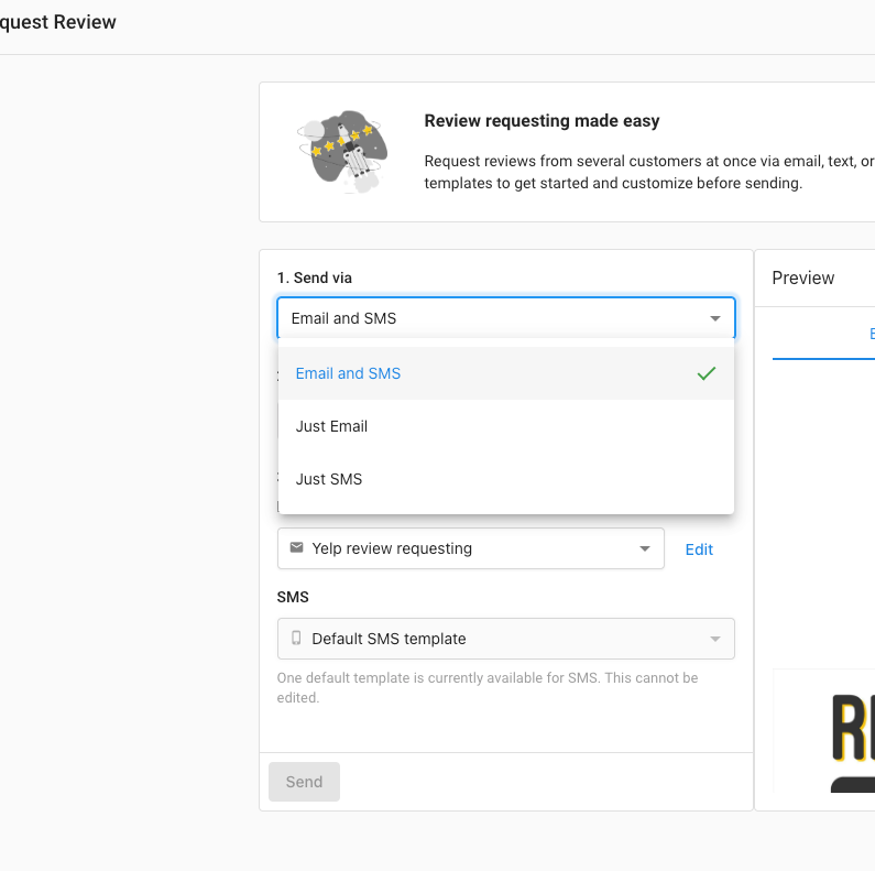 Review request options