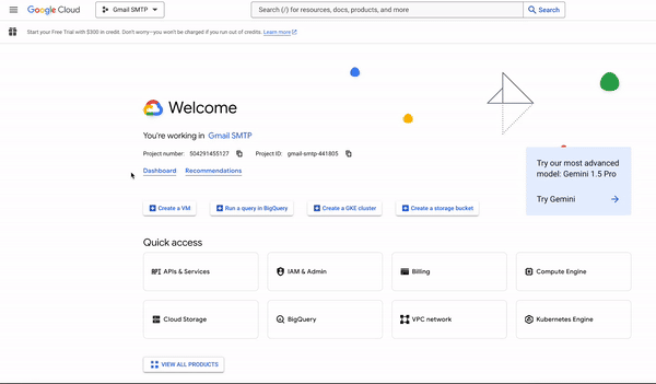 Navigate to APIs &amp; Services
