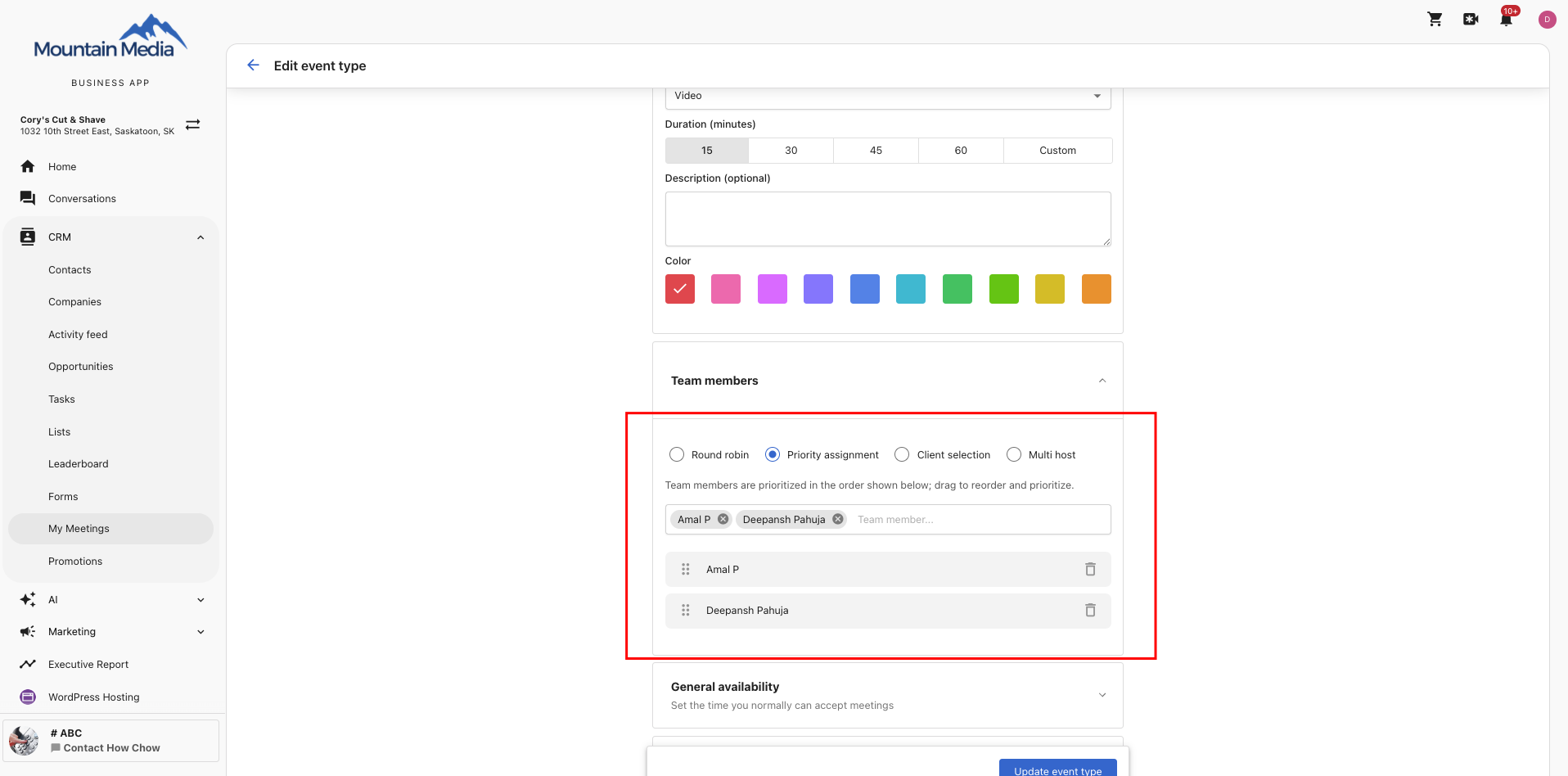 Priority assignment — drag to reorder providers