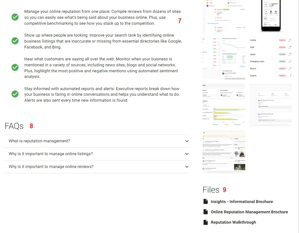 Product details section