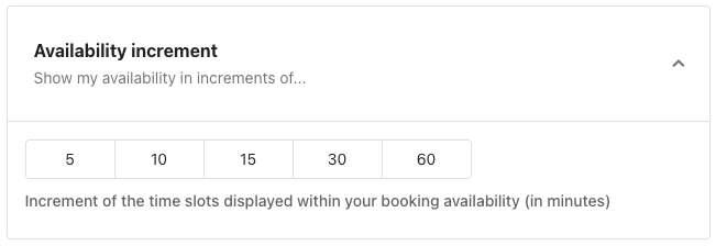 Availability increment