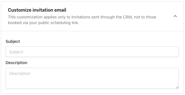 Customize invitation email