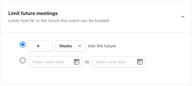 Limit future meetings