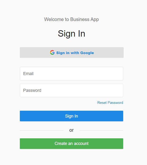 User Settings access