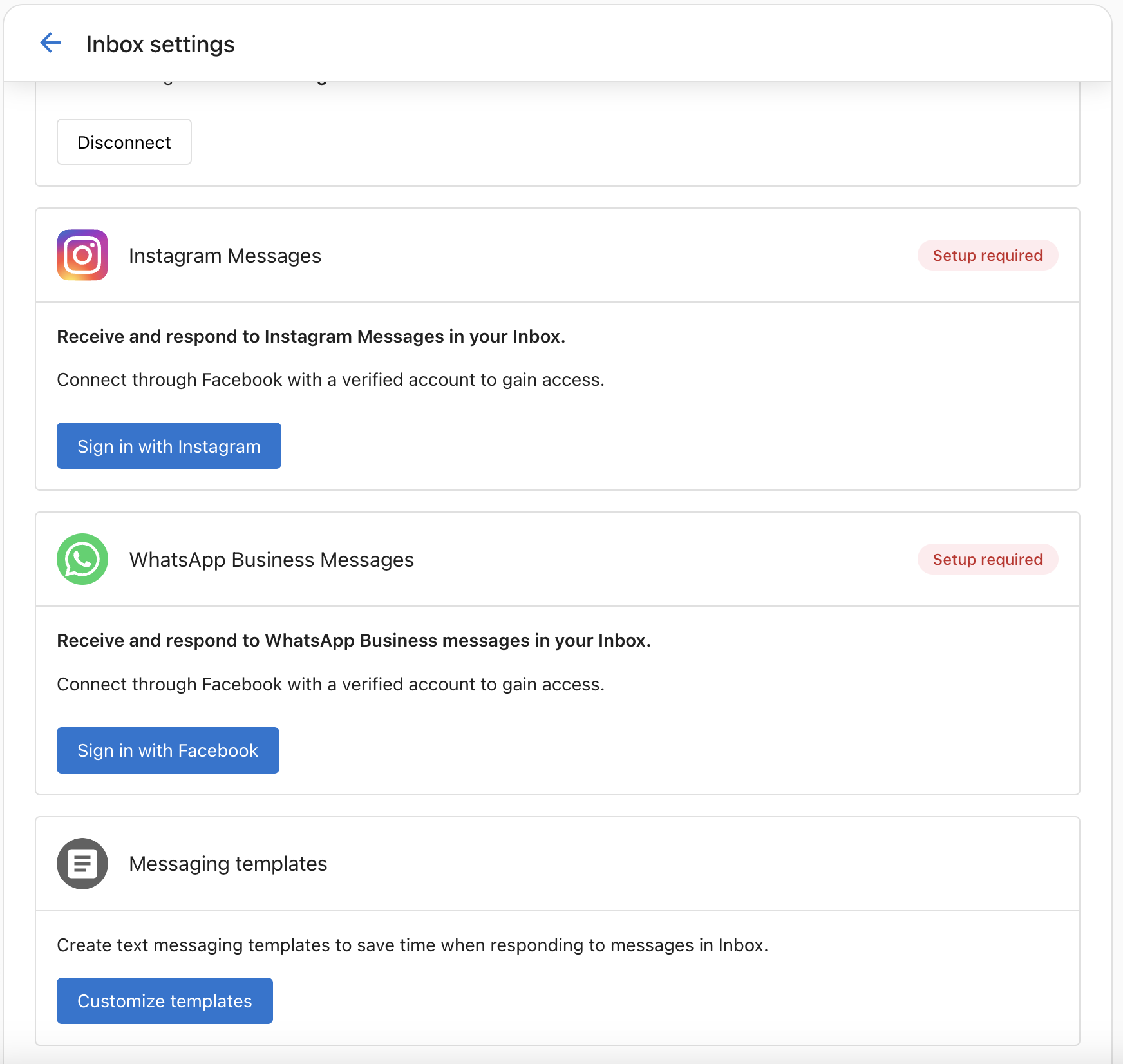 WhatsApp Sign in with Facebook