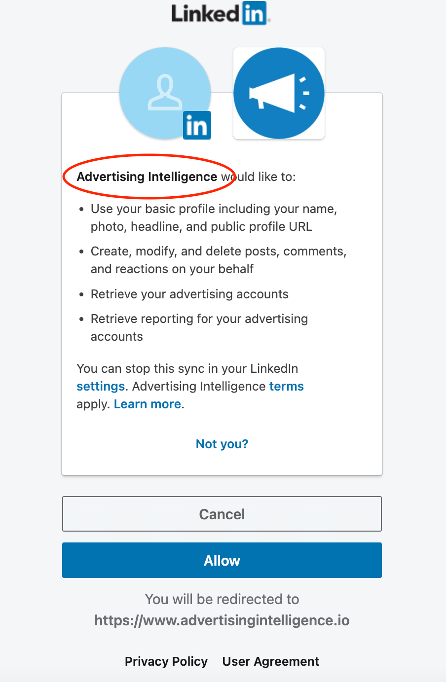 White labelling notice